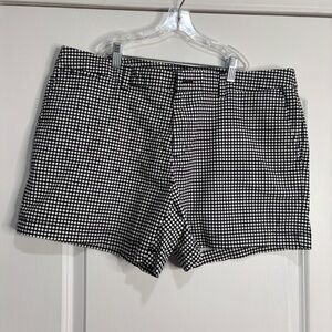 Faded Glory Black/White Polka Dot Shorts Size 16